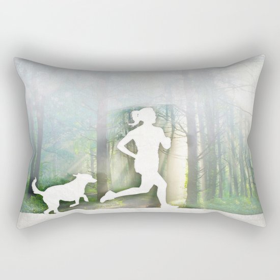 Forest Run Rectangular Pillow