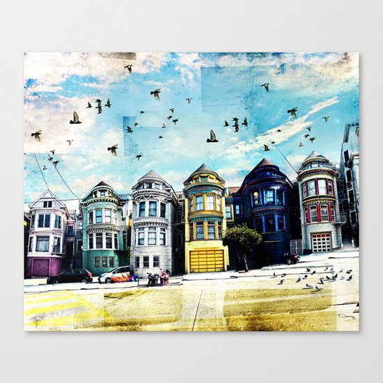 Painted Ladies Canvas Print