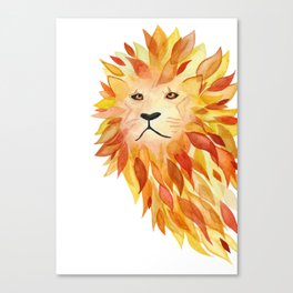 Fire lion Canvas Print
