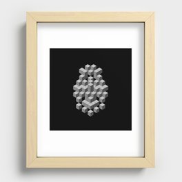 Back to my Cube Roots Recessed Framed Print