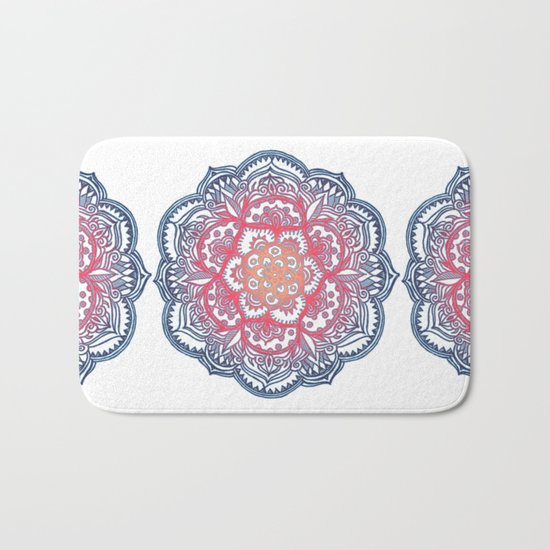 Radiant Medallion Doodle Bath Mat