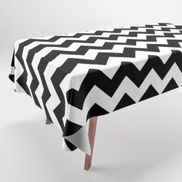 CHEVRON DESIGN (BLACK-WHITE) Tablecloth