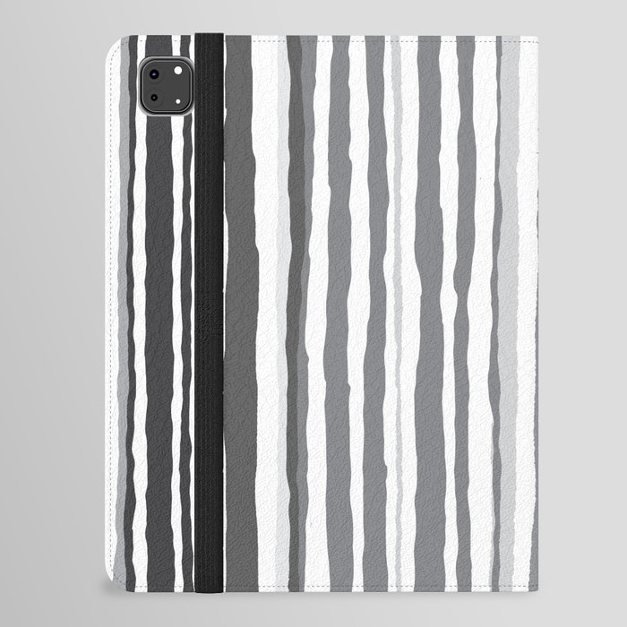 Organic vertical lines and stripes pattern. Doodle digital illustration background. iPad Folio Case