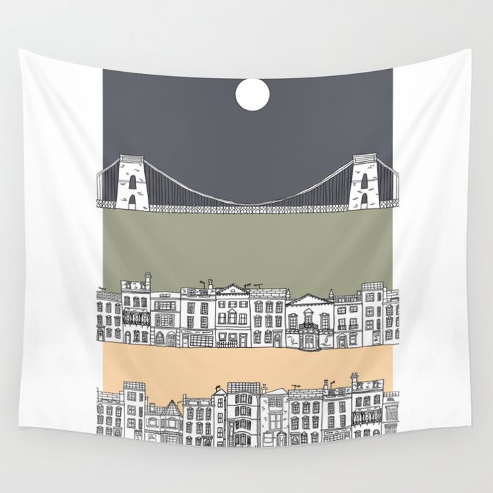 CLIFTON MOON Wall Tapestry