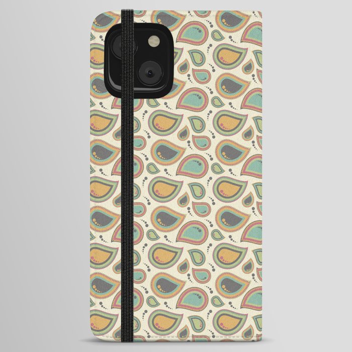 Paisley pattern 2 iPhone Wallet Case