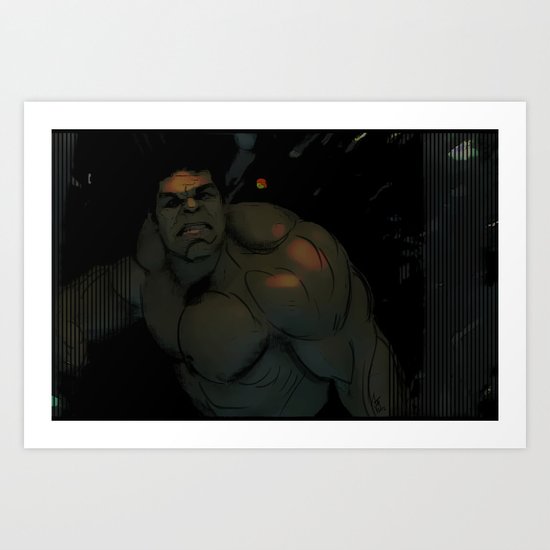 Hulk! Rage Art Print