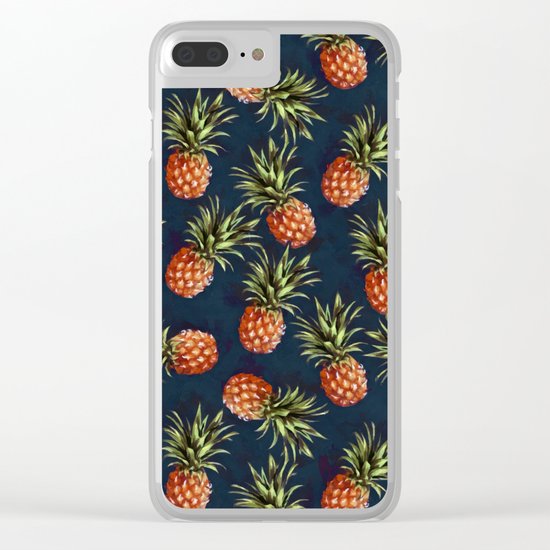 Pineapples Clear iPhone Case