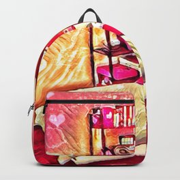 Meat Hook Backpack | Girl, Jeffreyjirwin, Chain, Skirt, Disturbing, Meathook, Graphicdesign, Pink, Female, Yellow 
