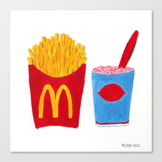 McD's & DQ Canvas Print