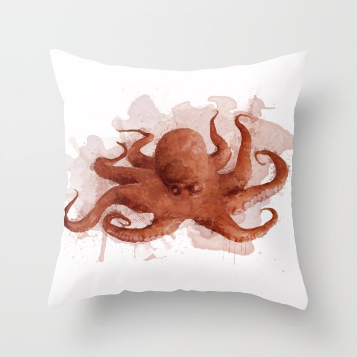 Octopus  Throw Pillow