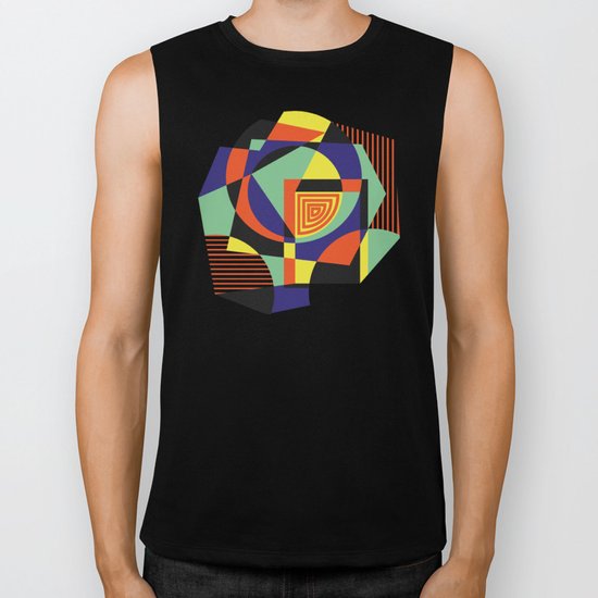 Geometric#14 Biker Tank