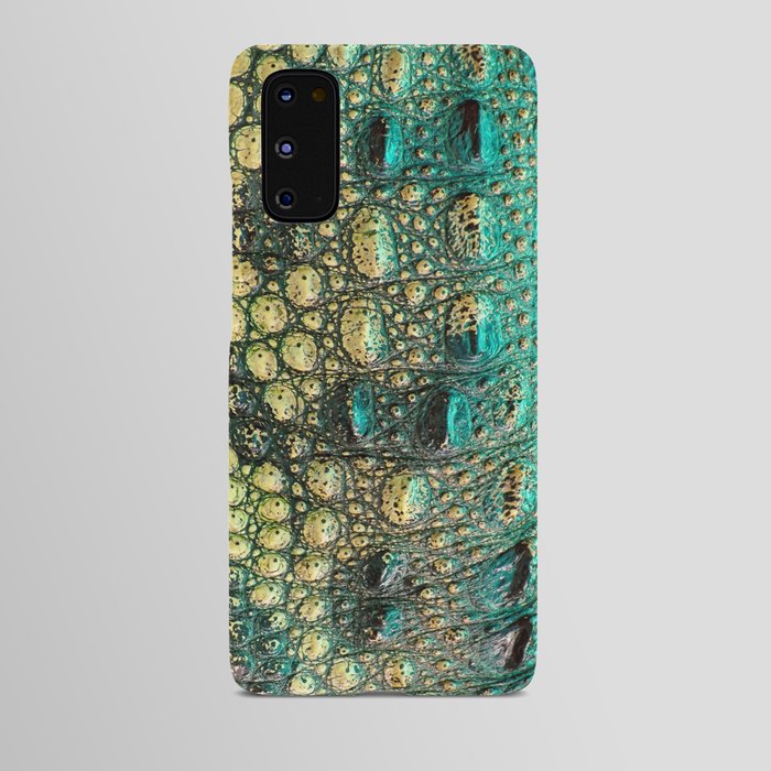 Green Yellow Crocodile Android Case