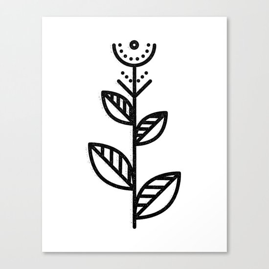 MINIMAL FLOWER Canvas Print