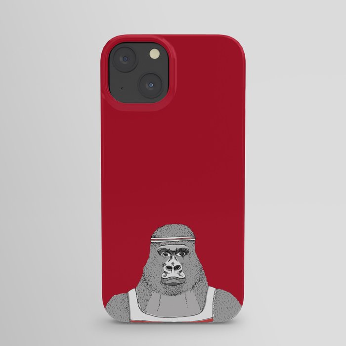 Gorillas love exercise iPhone Case