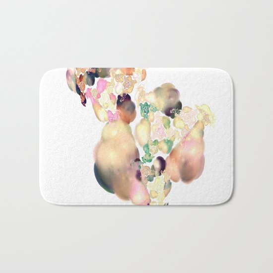 love space flowers Bath Mat