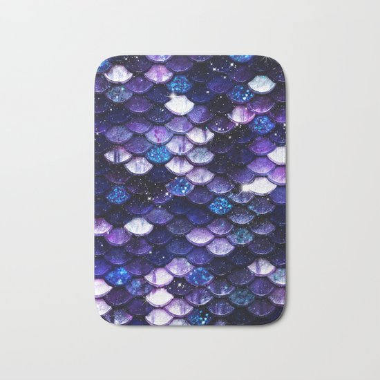 Mermaid Glitter Scales Bath Mat