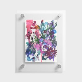 in shadow: fuchsia Floating Acrylic Print