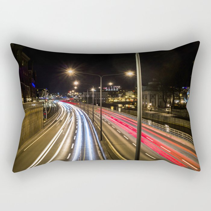 Stockholm traffic Rectangular Pillow