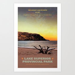 Lake Superior Provincial Park Art Print