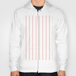 Vertical soft pink lines with white Hoody