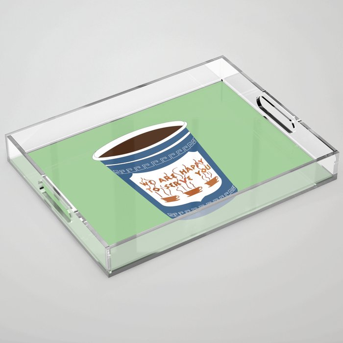 NY Coffee Acrylic Tray