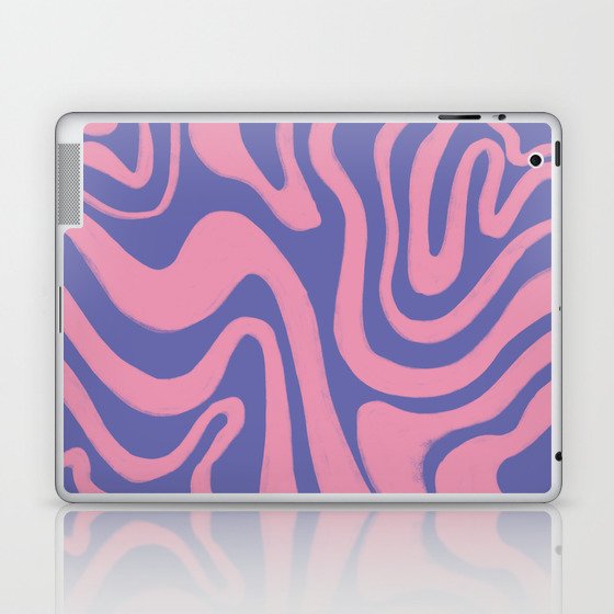 Calm Very Peri Liquid Swirl Pattern Laptop & iPad Skin
