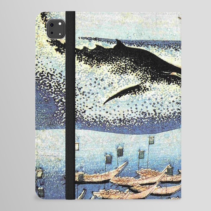 Hokusai, Whaling off in Goto iPad Folio Case