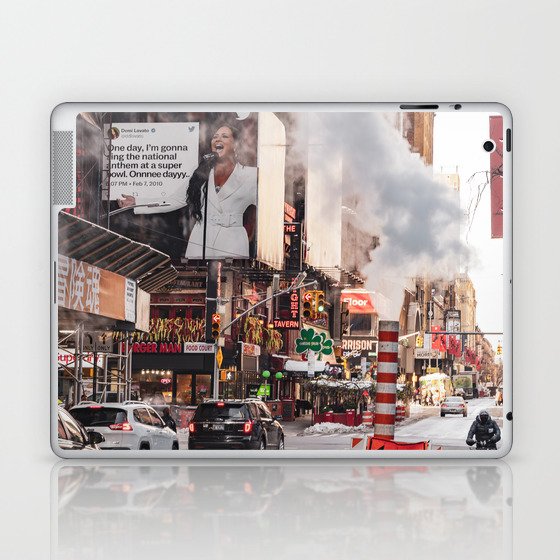 New York City Steam in the Street | Photography Laptop & iPad Skin