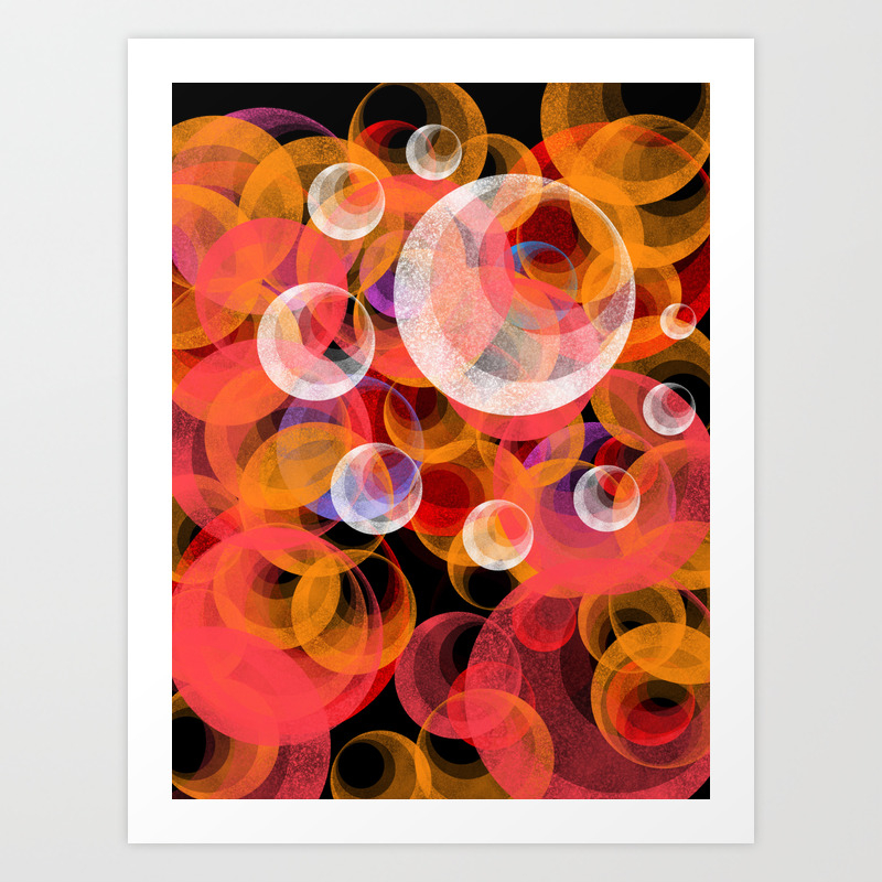 Solar System Abstract Art Print By Thewishdesigns Society6