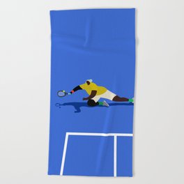 tennis match Beach Towel