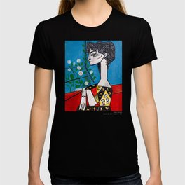Pablo Picasso Jacqueline With Flowers 1956, T Shirt, Artwork T Shirt