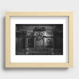 Church Organ Recessed Framed Print