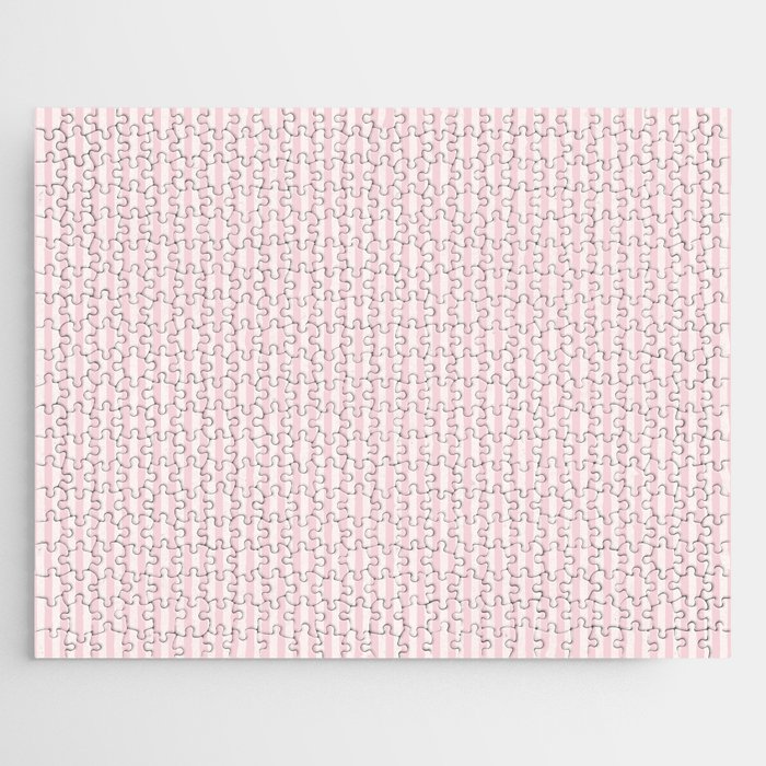 Pink Striped Pattern Jigsaw Puzzle