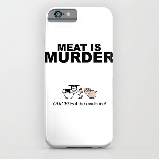 MEAT IS (tasty) MURDER iPhone & iPod Case