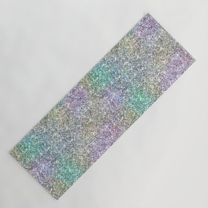Glam Iridescent Glitter Yoga Mat