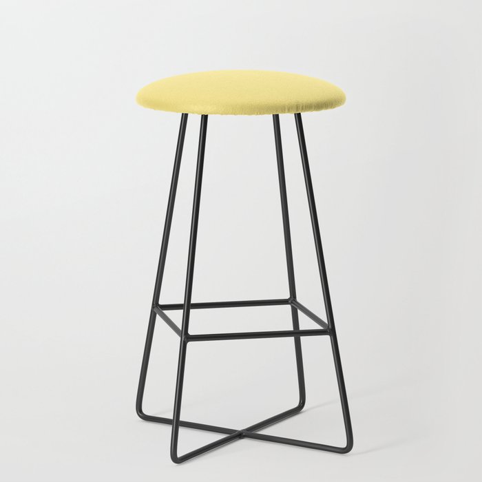 Bright Solid Retro Yellow Color Therapy Bar Stool by RosalieS6