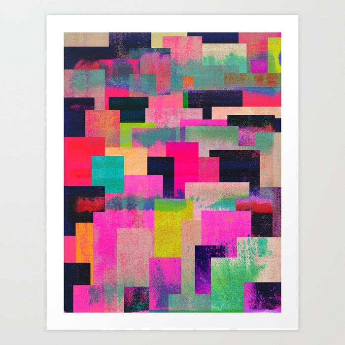 colour + pattern 4 Art Print