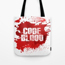 Code Blood Tote Bag