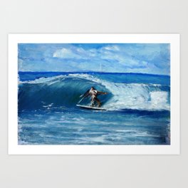 Surfing  Art Print