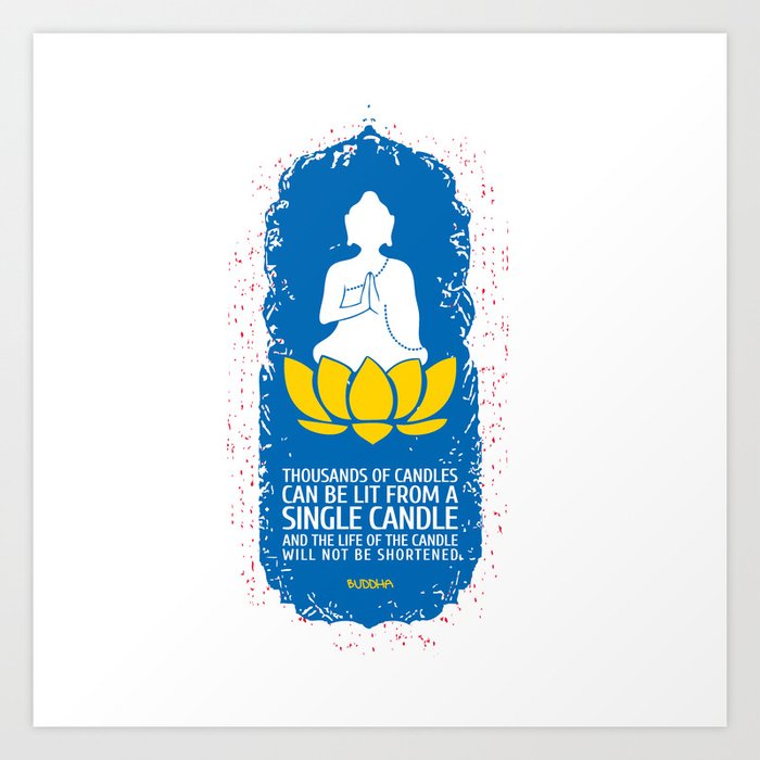 Lotus Buddha Art Print