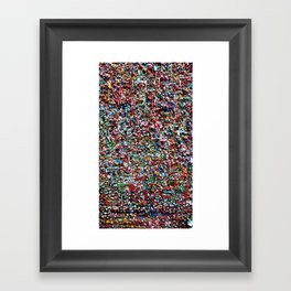 Pop of Color - Seattle Gum Wall Framed Art Print