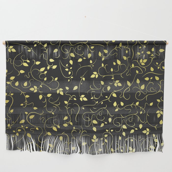 Yellow Flowers and Vines Wall Hanging