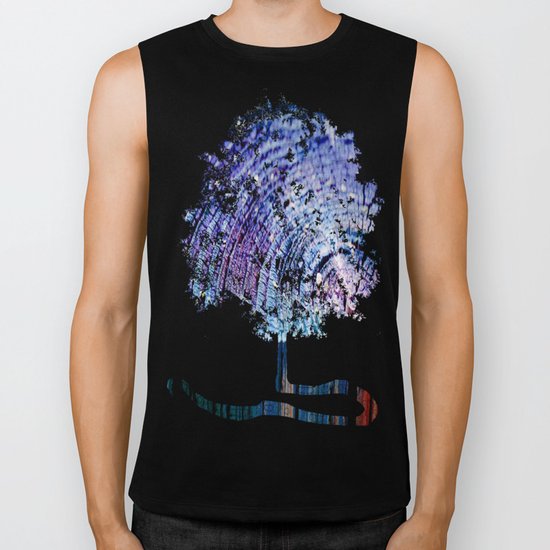 Rings in Blue Biker Tank