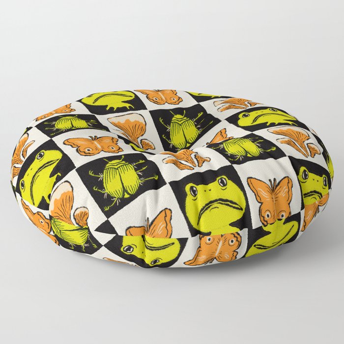 Lily pond repeat Floor Pillow