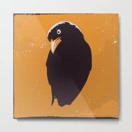 Raven in yellow and black art print Metal Print | Illustration, Children, Animal, Curated, Pop Art 