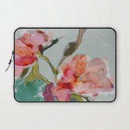 peonies abstract floral Laptop Sleeve