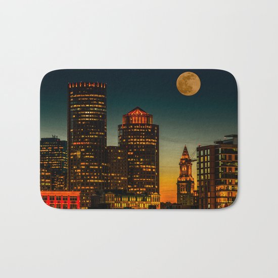 Boston Pink Moon Bath Mat