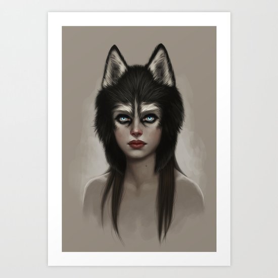 Husky Art Print