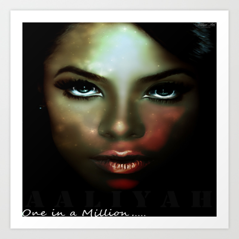 Aaliyah One In A Million Art Print By Ashleyfuqua Society6