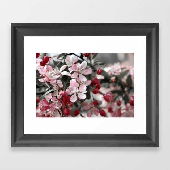 Shades of Pink and Gray Framed Art Print